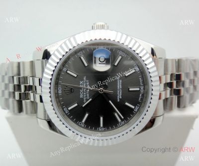 High Quality Rolex Datejust 40mm Watches Stainless Steel Rhodium Gray Dial